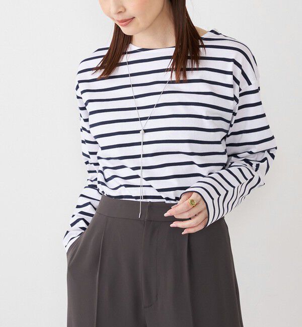 SHIPS Colors 「《一部追加予約》〈洗濯機可能〉コットン レイヤード TEE 3（ロンT）◆」|Tシャツ・カットソー|