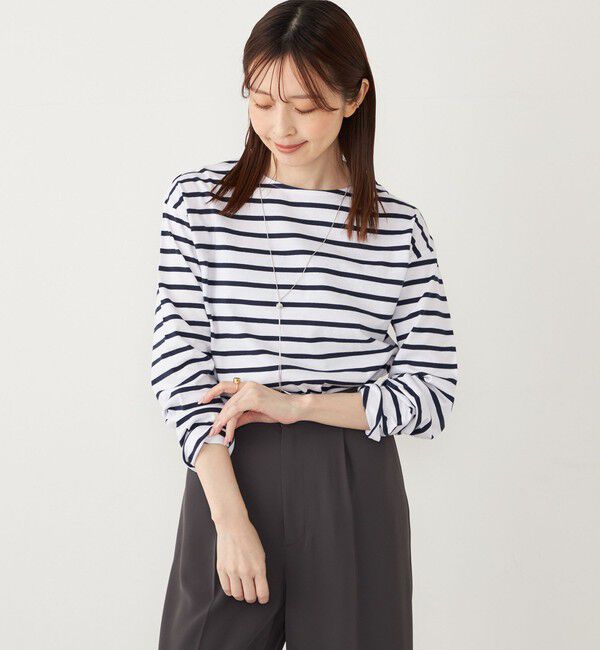 SHIPS Colors 「《一部追加予約》〈洗濯機可能〉コットン レイヤード TEE 3（ロンT）◆」|Tシャツ・カットソー|