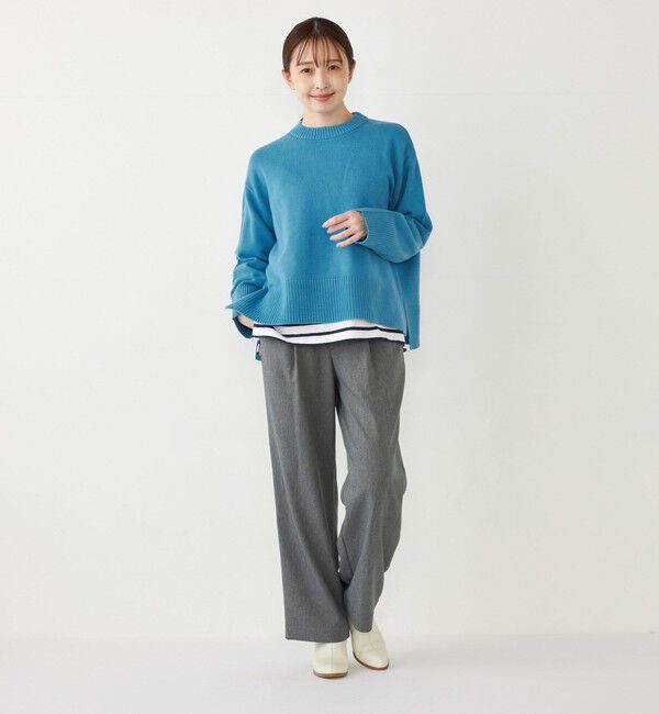 SHIPS Colors 「《一部追加予約》〈洗濯機可能〉コットン レイヤード TEE 3（ロンT）◆」|Tシャツ・カットソー|