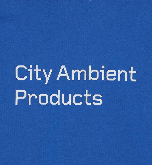 SHIPS「City Ambient Products: スタンダード ロゴ プリント ロングスリーブ Tシャツ」|Tシャツ・カットソー|