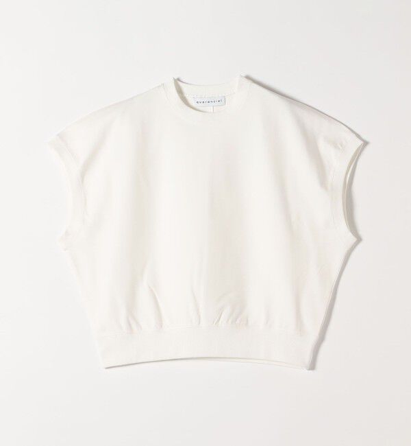 quaranciel「〈洗濯機可能〉ライト ポンチ コンパクト フレンチスリーブ TEE」|Tシャツ・カットソー|