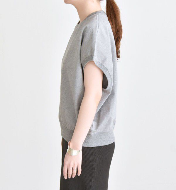 quaranciel「〈洗濯機可能〉ライト ポンチ コンパクト フレンチスリーブ TEE」|Tシャツ・カットソー|