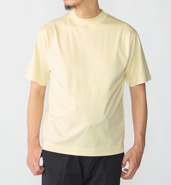 SHIPS「SHIPS: MADE IN JAPAN クルーネック ハイゲージ ポンチ ライト Tシャツ」|Tシャツ・カットソー|クリーム