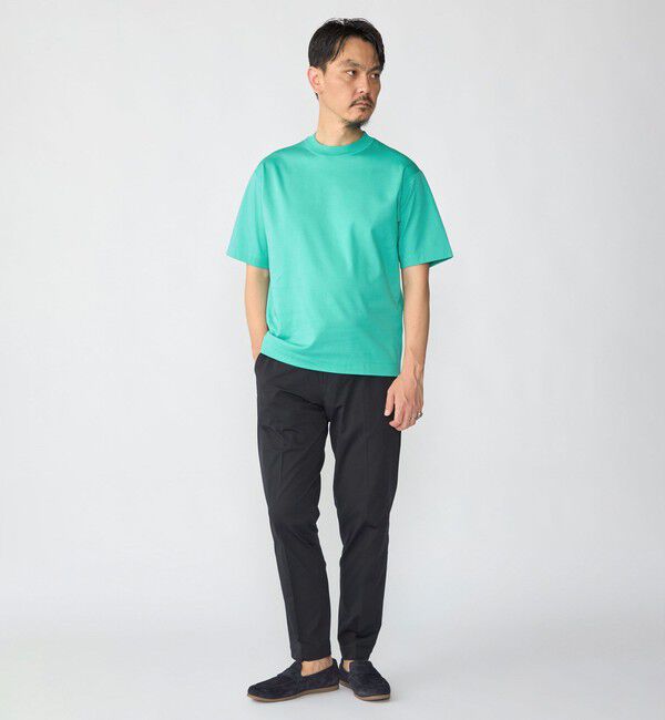 SHIPS「SHIPS: MADE IN JAPAN クルーネック ハイゲージ ポンチ ライト Tシャツ」|Tシャツ・カットソー|
