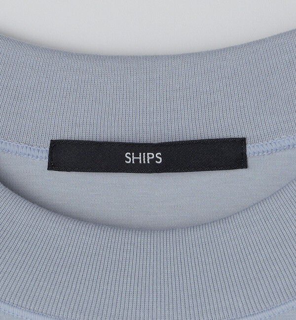SHIPS「SHIPS: MADE IN JAPAN クルーネック ハイゲージ ポンチ ライト Tシャツ」|Tシャツ・カットソー|