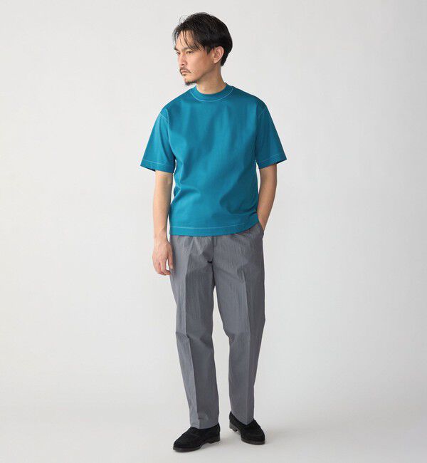 SHIPS「SHIPS: MADE IN JAPAN クルーネック ハイゲージ ポンチ ライト Tシャツ」|Tシャツ・カットソー|