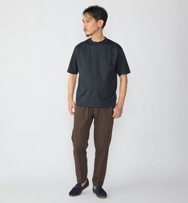 SHIPS「SHIPS: MADE IN JAPAN クルーネック ハイゲージ ポンチ ライト Tシャツ」|Tシャツ・カットソー|