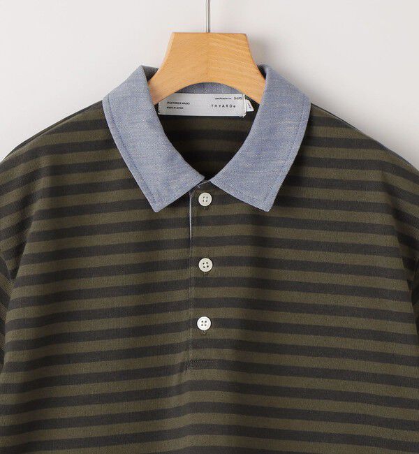 SHIPS KIDS「THYARD:140～160cm / ボーダー ポロシャツ」|ポロシャツ|