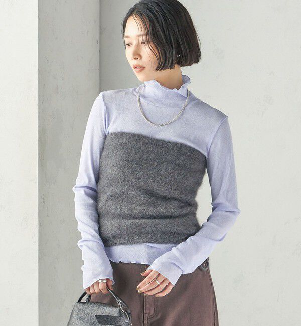 SHIPS for women「《予約》杢 フォックス カシミヤ チューブ トップ」|キャミソール|