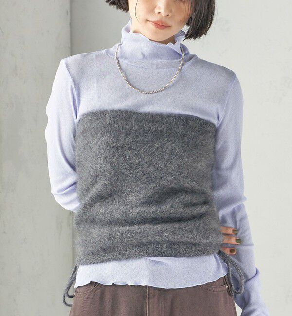 SHIPS for women「《予約》杢 フォックス カシミヤ チューブ トップ」|キャミソール|