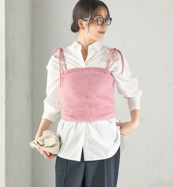 SHIPS for women「《予約》杢 フォックス カシミヤ チューブ トップ」|キャミソール|
