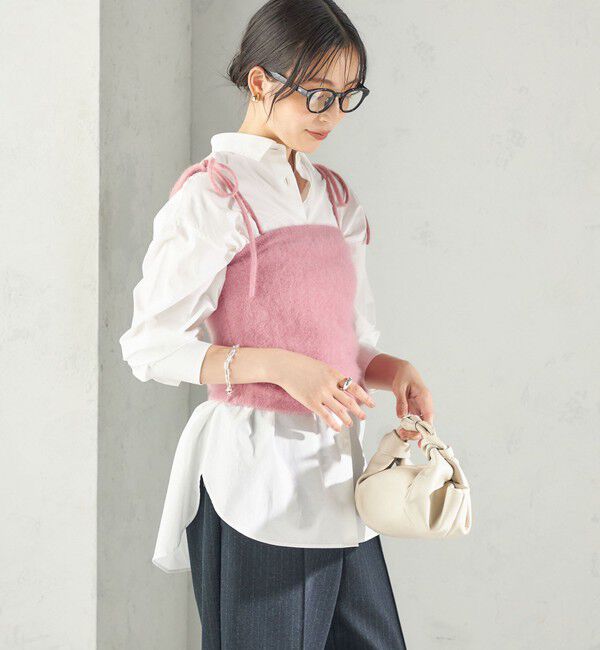 SHIPS for women「《予約》杢 フォックス カシミヤ チューブ トップ」|キャミソール|
