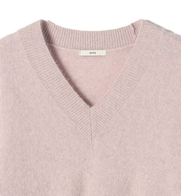 SHIPS for women「《予約》〈手洗い可能〉フォックス ラメ Vネック ニット」|ニット・セーター|