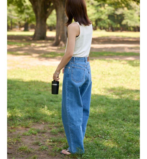 OUTDOOR PRODUCTS Usual Things「追加5 ULTデニムハイライズルーズ5PKT」|デニム|