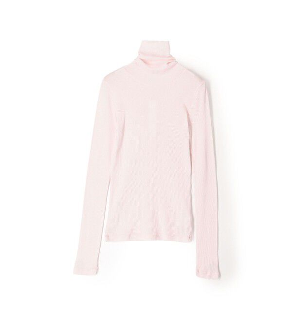 GALERIE VIE「コットンカシミヤブレンドジャージー ハイネックプルオーバー」|Tシャツ・カットソー|31 ライトピンク