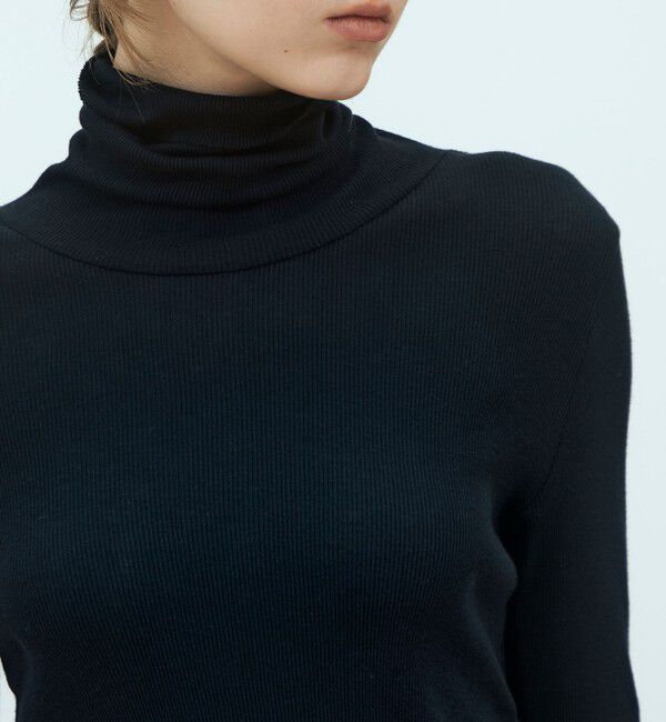 GALERIE VIE「コットンカシミヤブレンドジャージー ハイネックプルオーバー」|Tシャツ・カットソー|