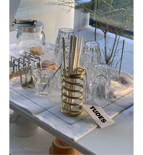 journal standard Furniture「【TUDES/トゥーデス】 SPIRAL HOLDER GD　ペン ブラシ ホルダー 真鍮」|ステーショナリー|
