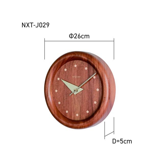 journal standard Furniture「《予約》【NeXtime】Dowel Circle Wall Clock　掛け時計」|クロック・置時計|