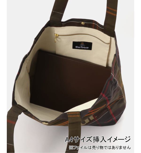 SLOBE IENA「BARBOUR/バブアー TELFIELD TARTAN TOTE BAG UBA0751TN51/TN11」|トートバッグ|