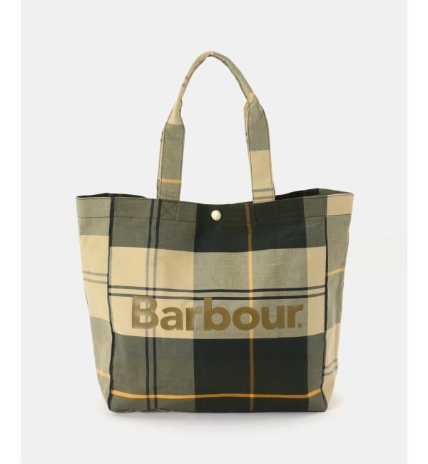 SLOBE IENA「BARBOUR/バブアー TELFIELD TARTAN TOTE BAG UBA0751TN51/TN11」|トートバッグ|グリーン