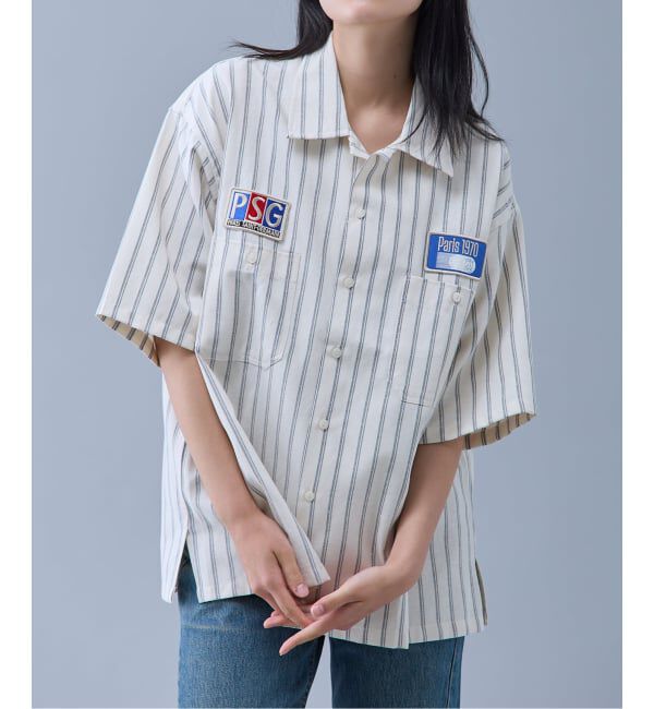 Paris Saint-Germain「【Paris Saint-Germain / パリ・サン＝ジェルマン】 JP 1970 Stripe Shirt」|シャツ・ブラウス|ホワイト