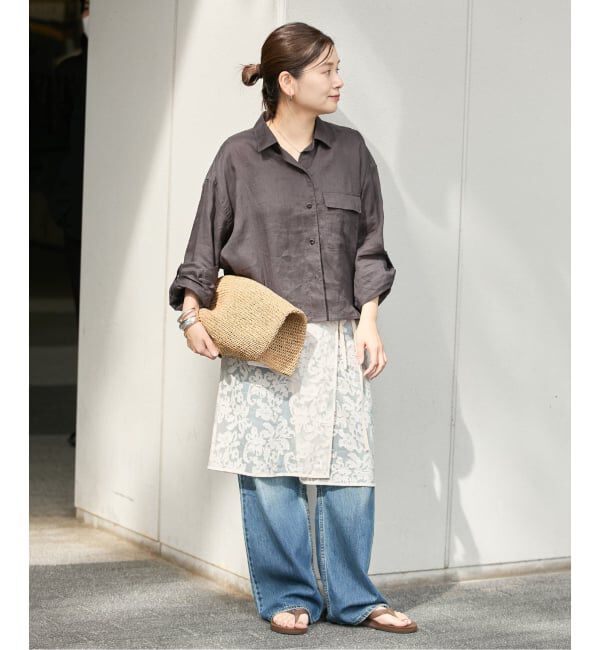 JOURNAL STANDARD「リネンレギュラーロールアップシャツ」|シャツ・ブラウス|