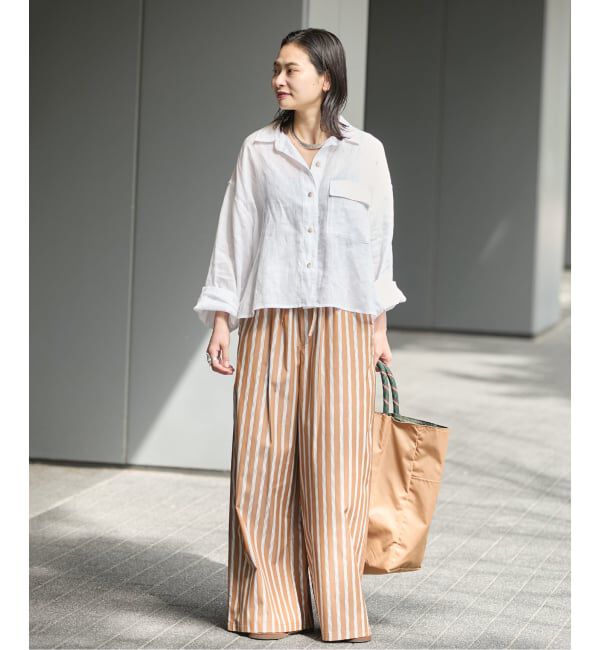 JOURNAL STANDARD「リネンレギュラーロールアップシャツ」|シャツ・ブラウス|