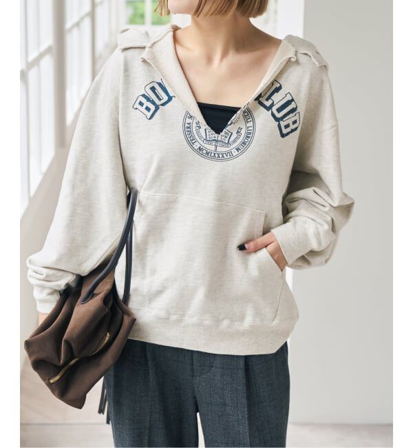 Spick and Span「《別注 / 予約》BOOK CLUB / ブッククラブ Vtg. Cut Off Sweat Hoodi」|パーカー|