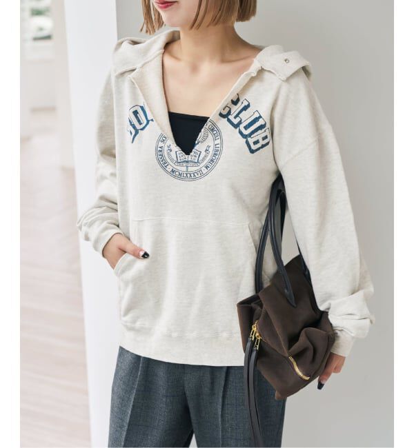 Spick and Span「《別注 / 予約》BOOK CLUB / ブッククラブ Vtg. Cut Off Sweat Hoodi」|パーカー|