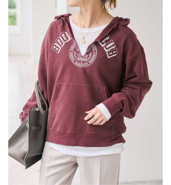 Spick and Span「《別注 / 予約》BOOK CLUB / ブッククラブ Vtg. Cut Off Sweat Hoodi」|パーカー|
