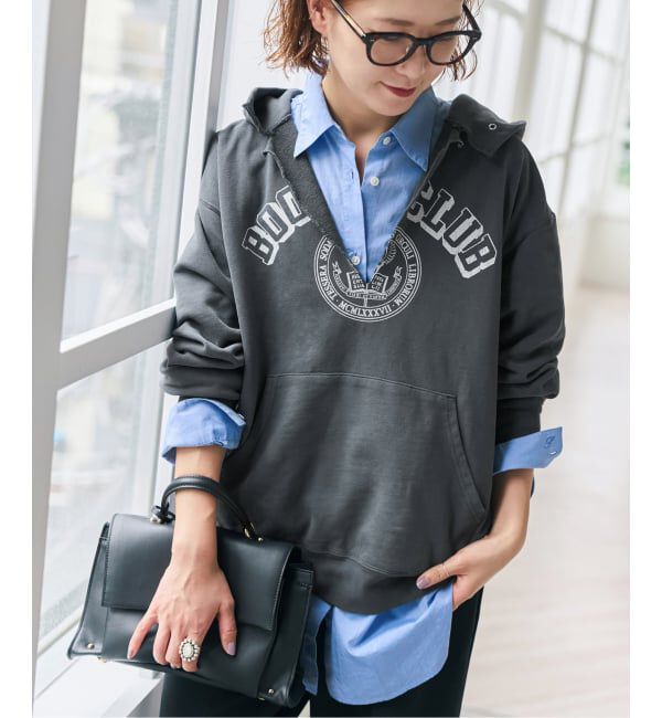 Spick and Span「《別注 / 予約》BOOK CLUB / ブッククラブ Vtg. Cut Off Sweat Hoodi」|パーカー|