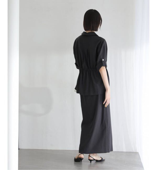  「【洗える】リネン混ワークシャツジャケット」|その他|