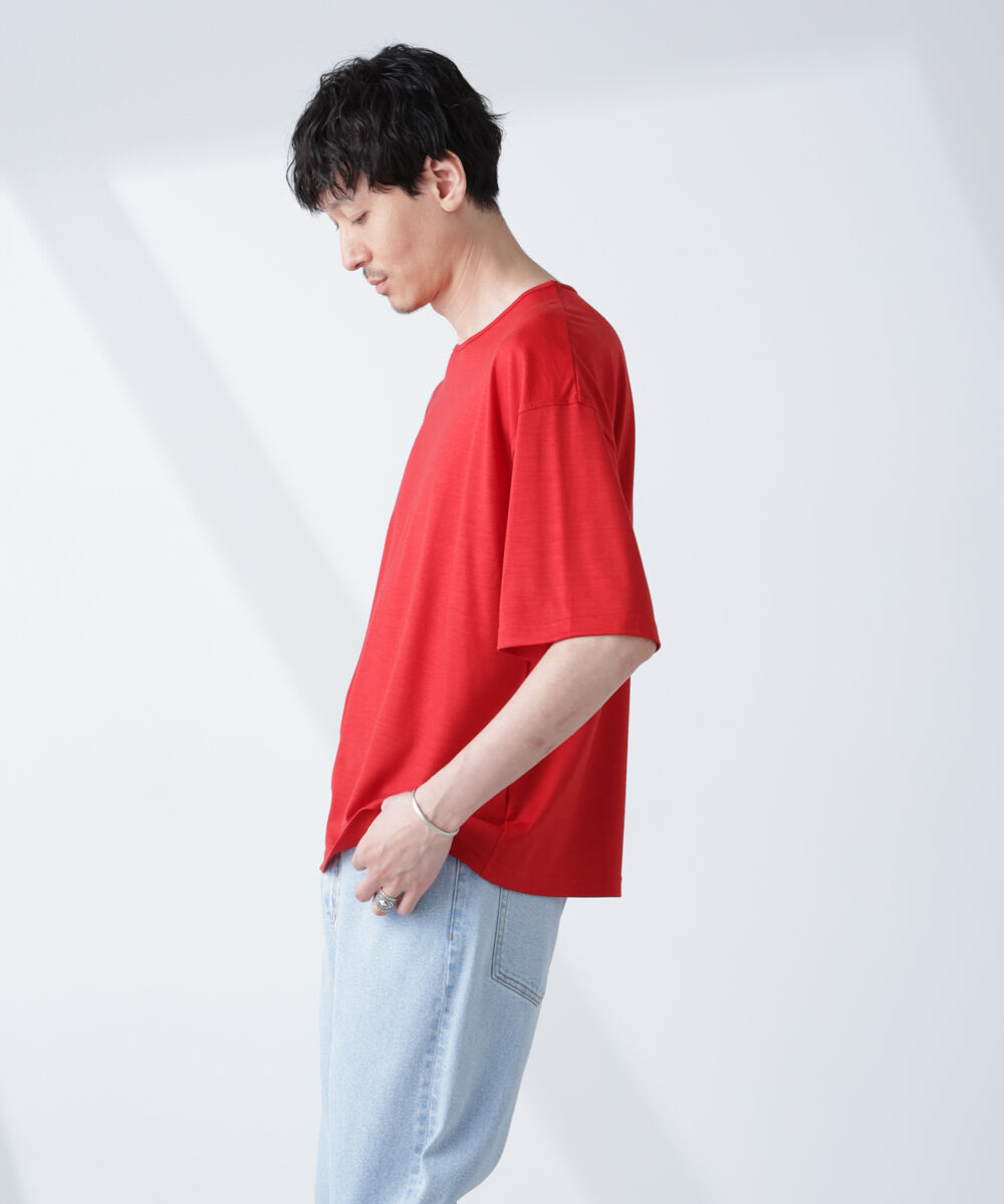 NANO universe「「ALL-DAYS COMFORT 100% WOOL」 エレガンスTEE」|Tシャツ・カットソー|