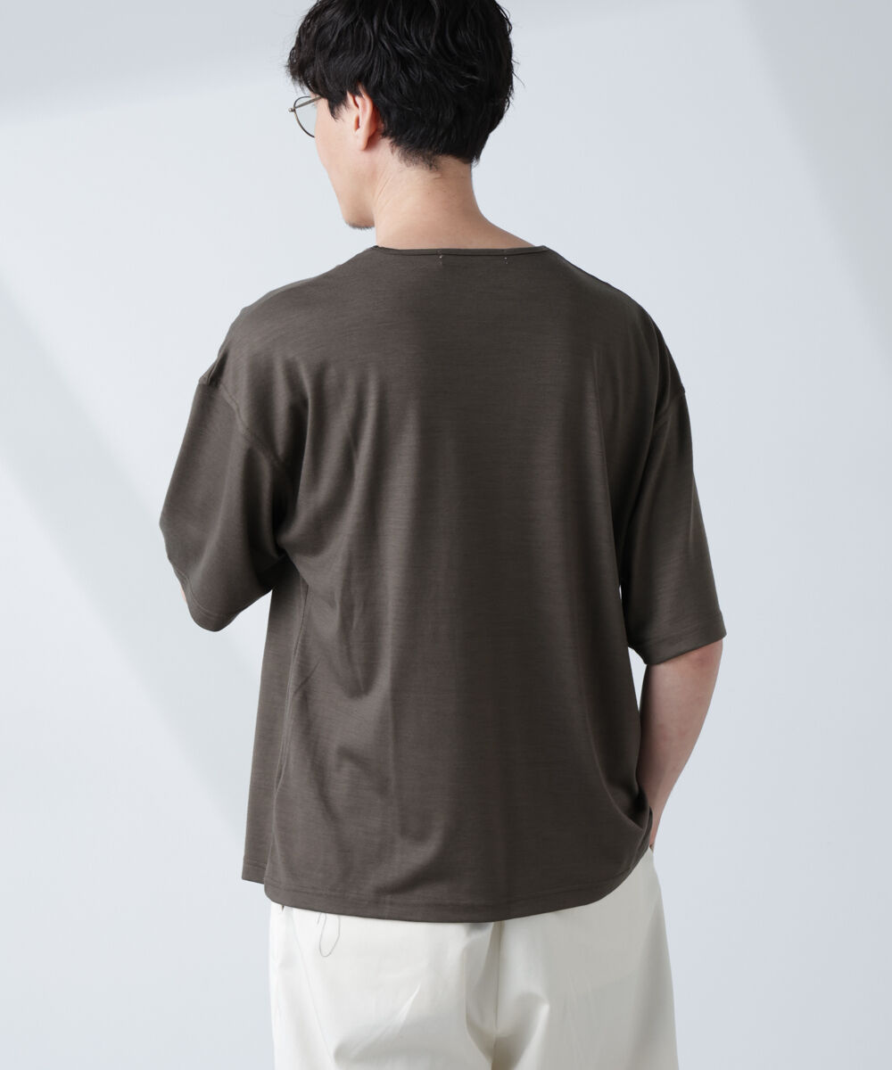 NANO universe「「ALL-DAYS COMFORT 100% WOOL」 エレガンスTEE」|Tシャツ・カットソー|