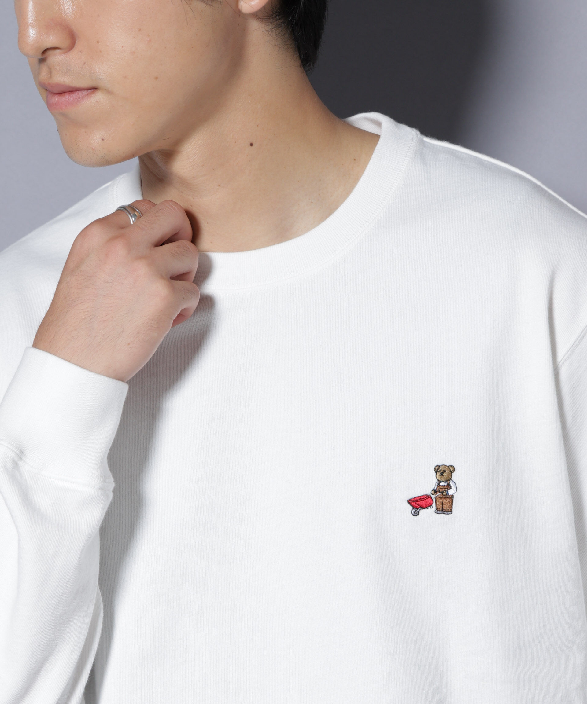 NANO universe「ナノベア ライトスウェット farmer」|Tシャツ・カットソー|パターン1