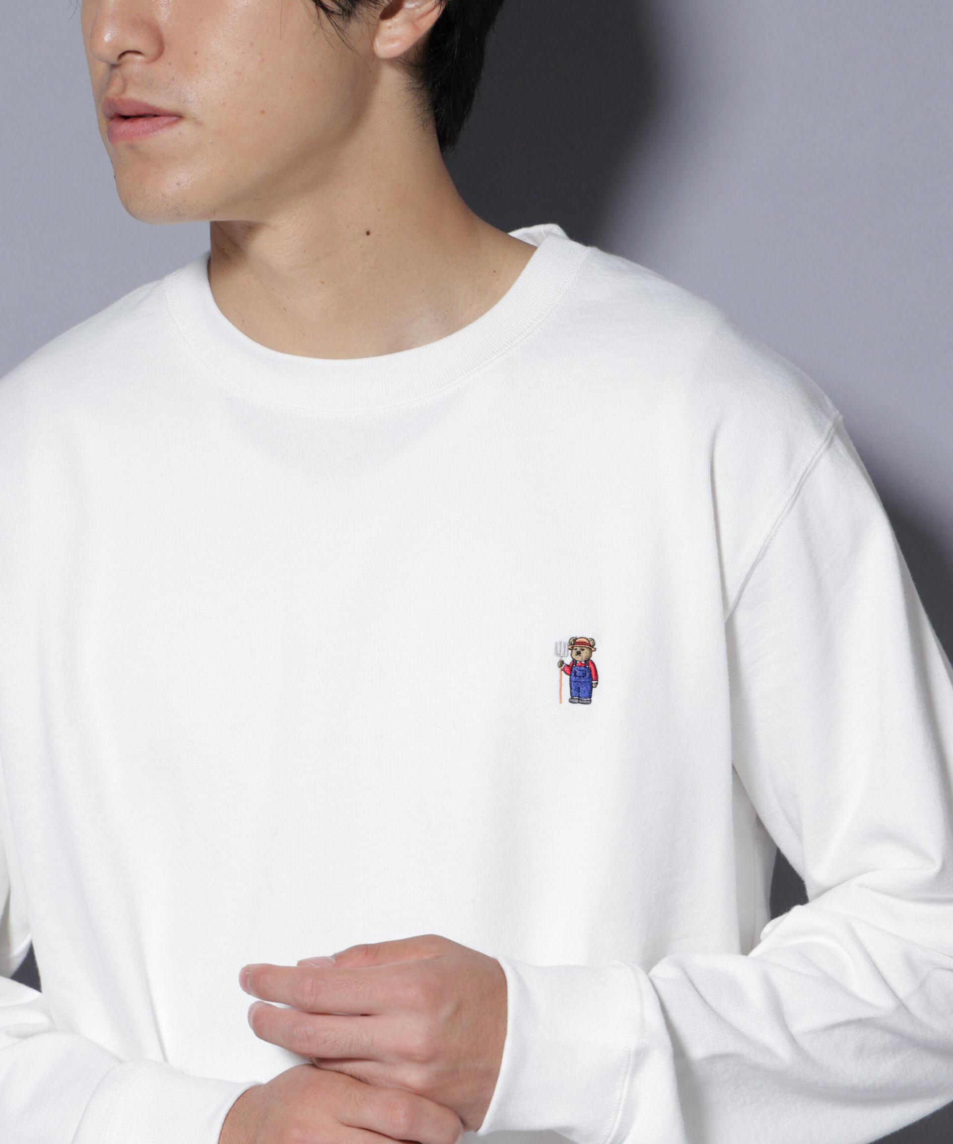 NANO universe「ナノベア ライトスウェット farmer」|Tシャツ・カットソー|