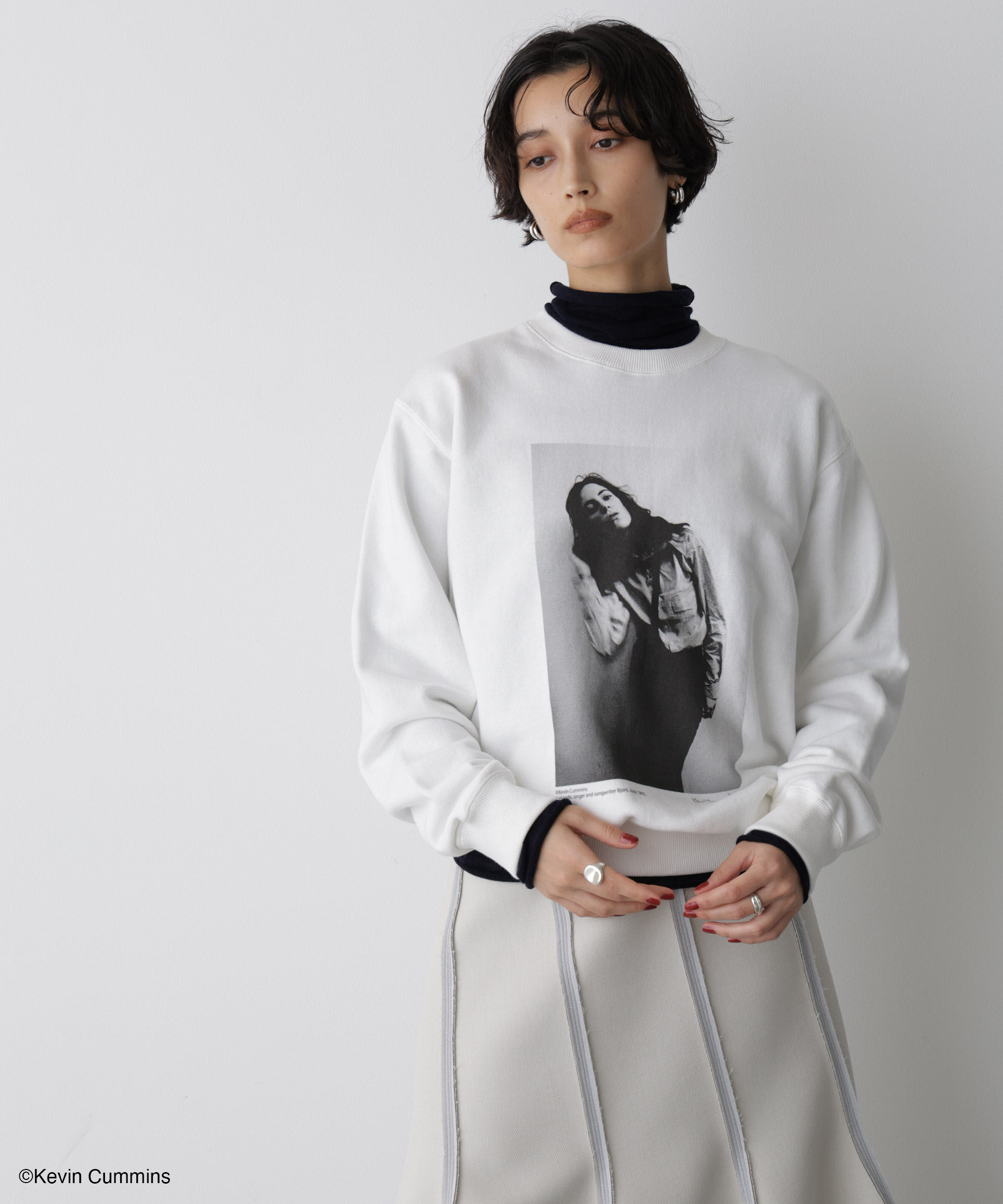 NANO universe「「STEVELOUR」Kevin Cummins&times;STEVELOURトレーナー」|Tシャツ・カットソー|