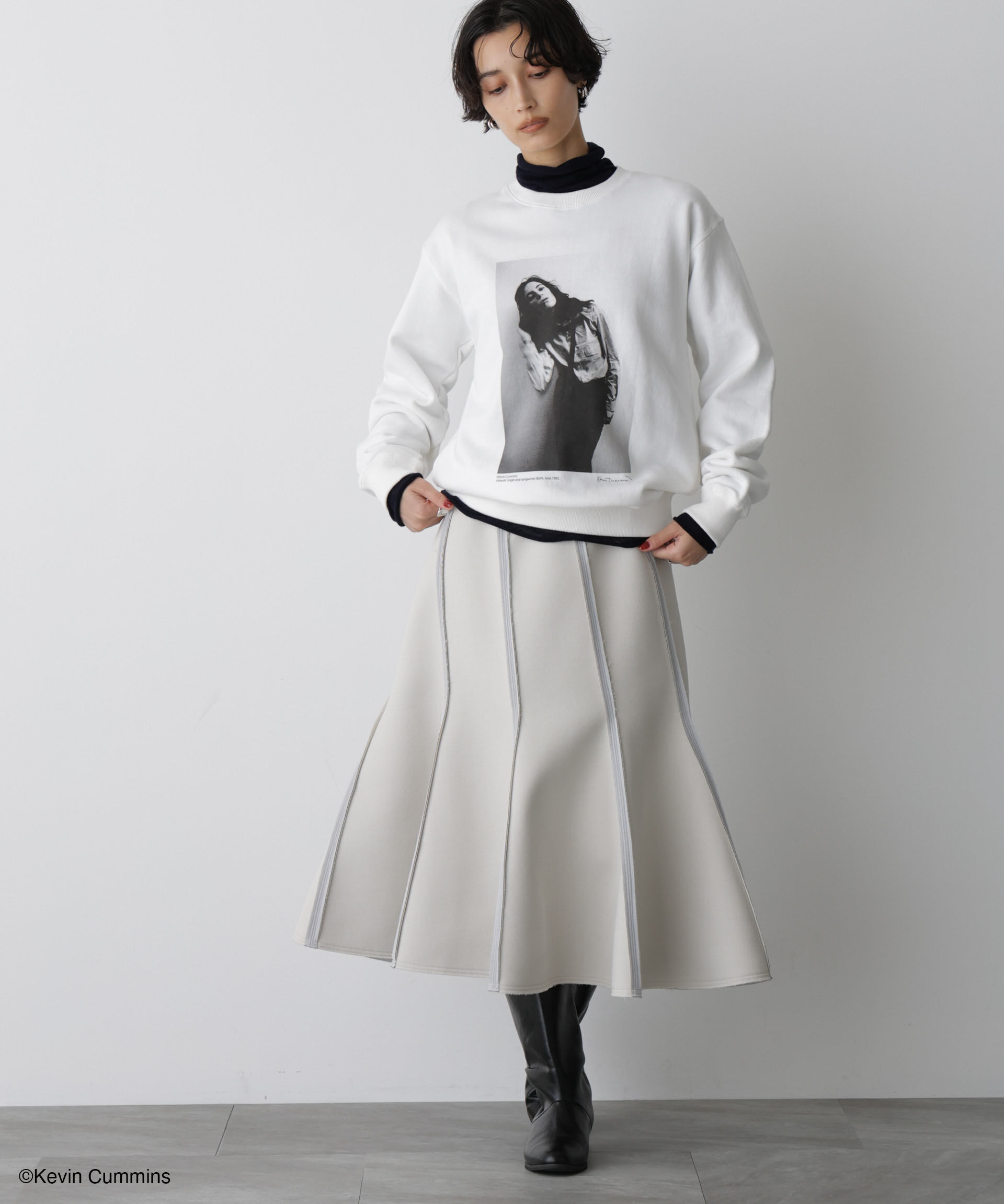 NANO universe「「STEVELOUR」Kevin Cummins&times;STEVELOURトレーナー」|Tシャツ・カットソー|
