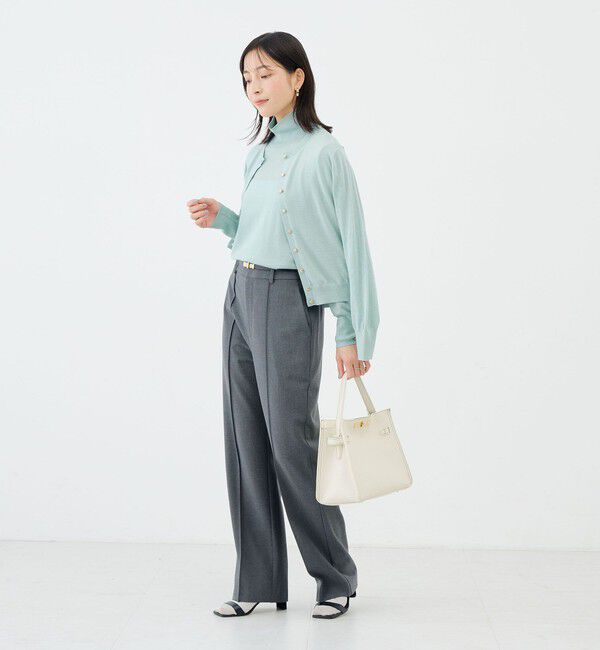 NOLLEY'S sophi「【新色追加】【一部WEB限定カラー】《抗ピンリング/手洗い可能》ウール100 18Ｇハイネックプルオーバー」|ニット・セーター|