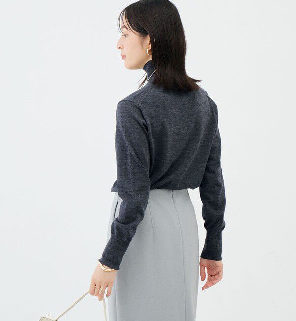 NOLLEY'S sophi「【新色追加】【一部WEB限定カラー】《抗ピンリング/手洗い可能》ウール100 18Ｇハイネックプルオーバー」|ニット・セーター|