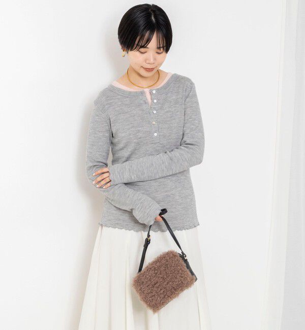 NOLLEY'S「MY STANDARDウォッシャブルリブヘンリー2WAYプルオーバー」|Tシャツ・カットソー|