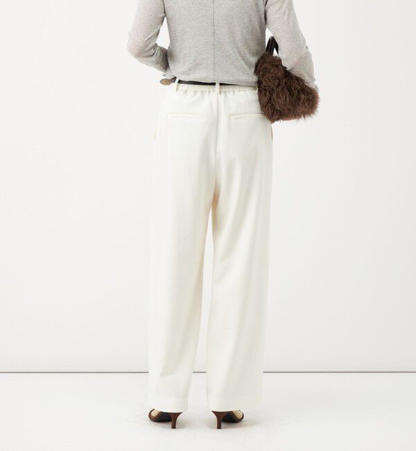 NOLLEY'S「《吸湿発熱/4サイズ展開》ウォッシャブル裏起毛タックワイドパンツ」|その他|
