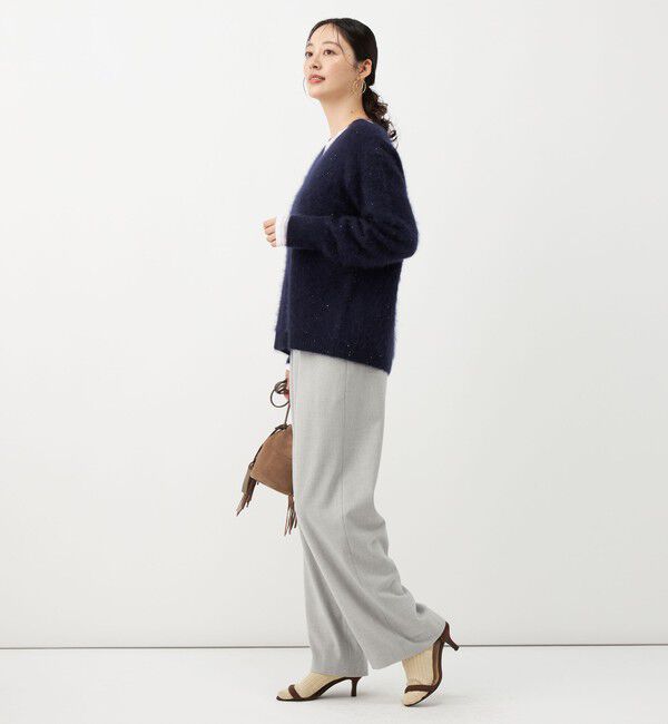 NOLLEY'S「《吸湿発熱/4サイズ展開》ウォッシャブル裏起毛タックワイドパンツ」|その他|