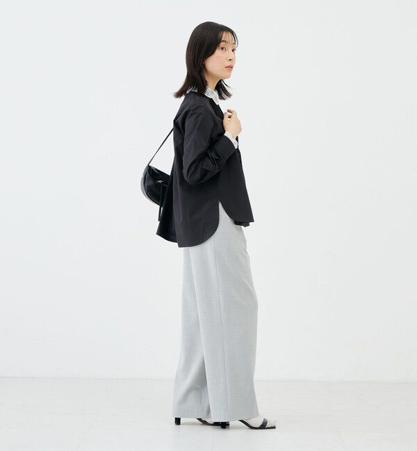 NOLLEY'S「《吸湿発熱/4サイズ展開》ウォッシャブル裏起毛タックワイドパンツ」|その他|