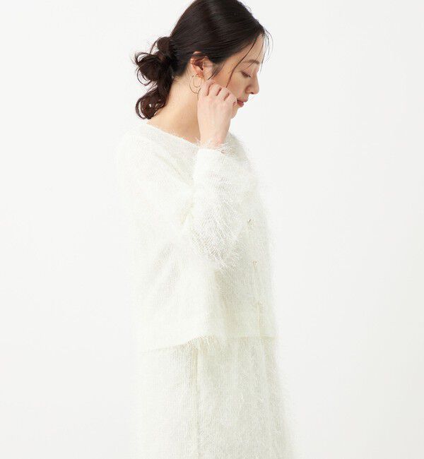 NOLLEY'S「《セットアップ対応》ウォッシャブルラメフリンジ2WAY羽織ブラウス」|シャツ・ブラウス|
