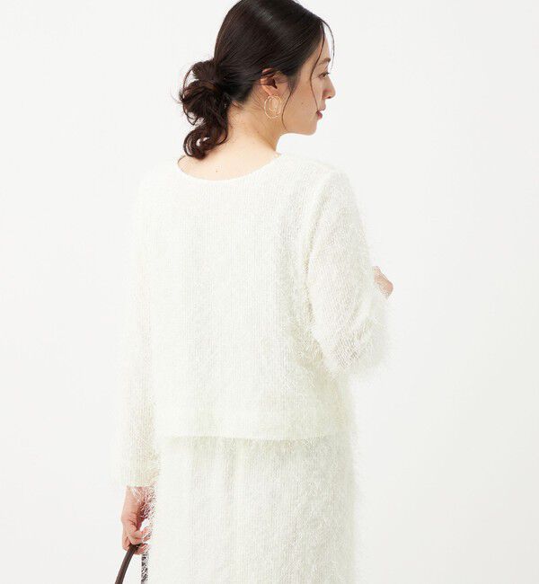 NOLLEY'S「《セットアップ対応》ウォッシャブルラメフリンジ2WAY羽織ブラウス」|シャツ・ブラウス|