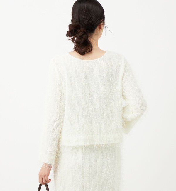 NOLLEY'S「《セットアップ対応》ウォッシャブルラメフリンジ2WAY羽織ブラウス」|シャツ・ブラウス|
