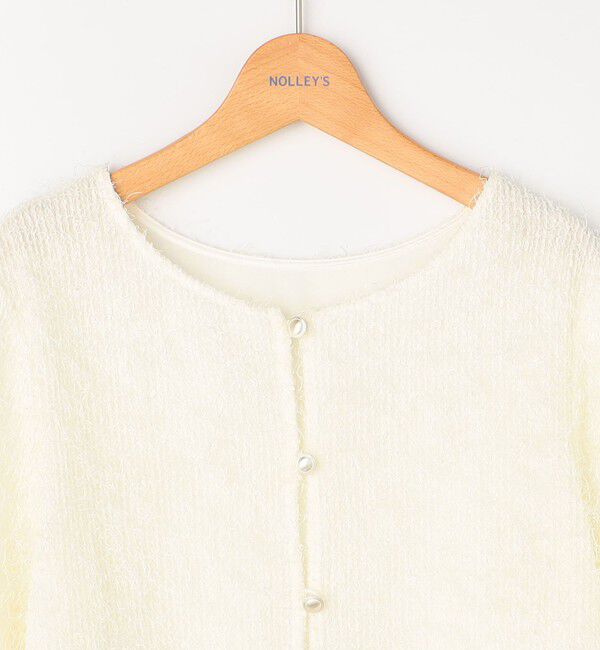 NOLLEY'S「《セットアップ対応》ウォッシャブルラメフリンジ2WAY羽織ブラウス」|シャツ・ブラウス|