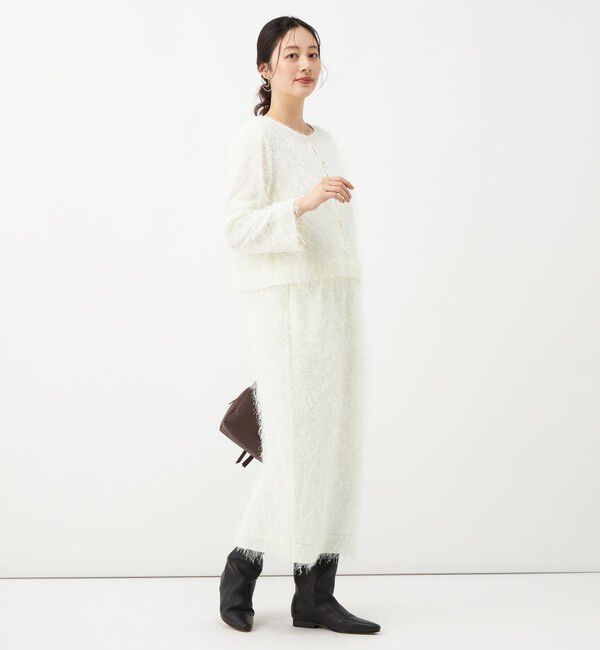 NOLLEY'S「《セットアップ対応》ウォッシャブルラメフリンジ2WAY羽織ブラウス」|シャツ・ブラウス|