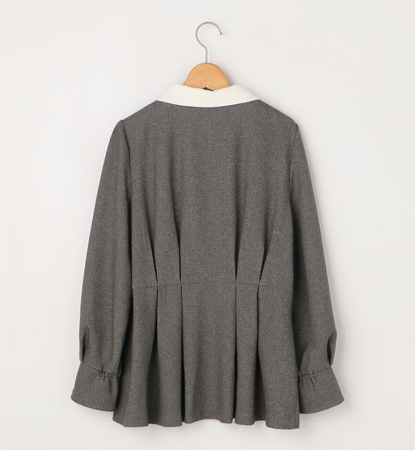 NOLLEY'S「《セットアップ対応》ウォッシャブルウールライクペプラムブラウス」|シャツ・ブラウス|